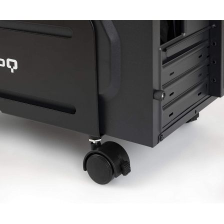 TOOQ Soporte metálico para CPU de suelo con ruedas UMCS0004-B TOOQ Soporte metálico para CPU de suelo con ruedas UMCS0004-B